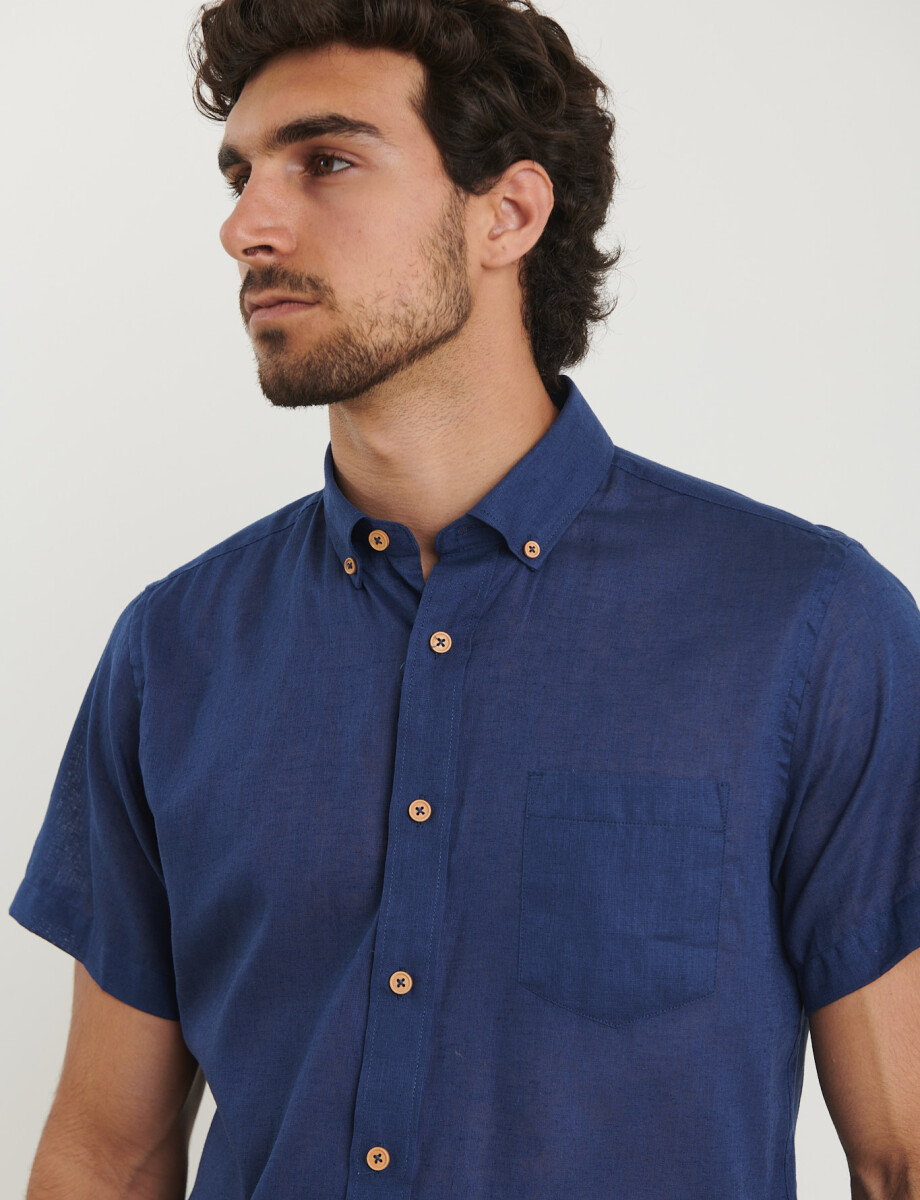 012583 CAMISA HARRY Azul Piedra