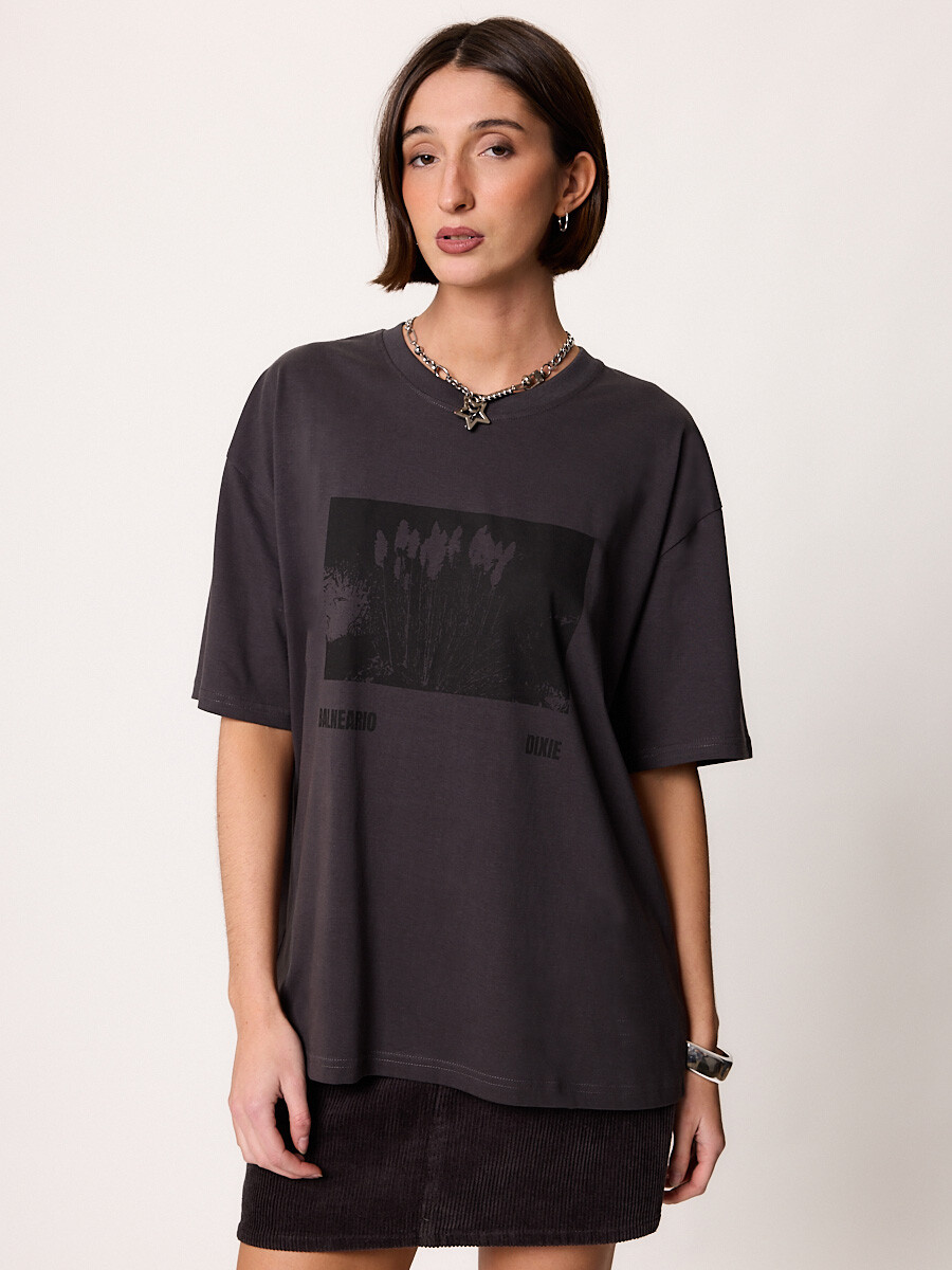 T-SHIRT M/C ORROZ DIXIE Gris Oscuro