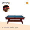 Mesa De Pool Profesional Con Devolución De Bolas + 2 Tacos Azul marino