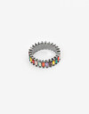 Anillos Chicos Color Anillo Elástico Strass - Combinacion Multicolor