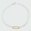 PULSERA Ovo de Moon en plata 925 con detalles de oro 18k PULSERA Ovo de Moon en plata 925 con detalles de oro 18k