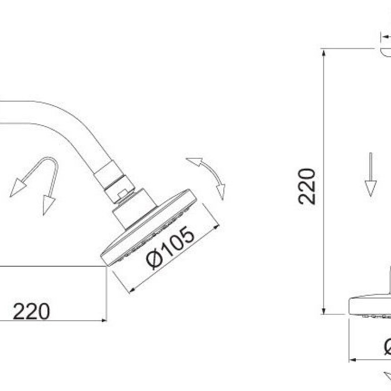 "DUCHA FRIA LOREN FLEX NEGRO 7029 B16 1/2""" "DUCHA FRIA LOREN FLEX NEGRO 7029 B16 1/2"""