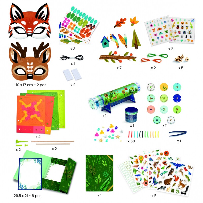 KITMANDJECO Kit De Activdades Munuales Para Niños Djeco 5+ - Nature