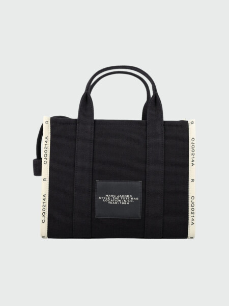 Marc Jacobs- Bolso tejido en jacquard , The Medium Tote Bag Negro
