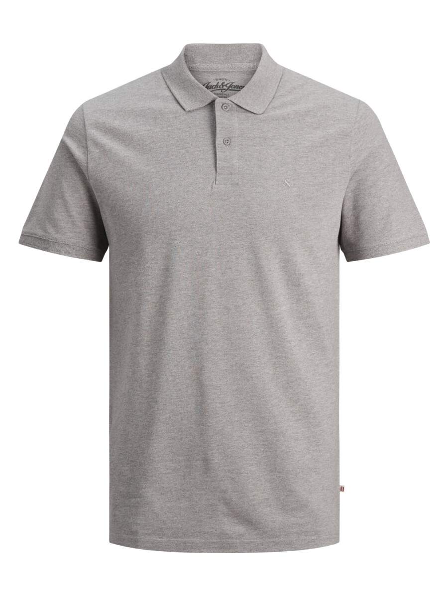 Camiseta Basic Polo Clásica - Light Grey Melange 