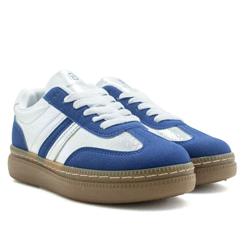 Championes The Brooklyn Haus Marilyn de Mujer Plateado-azul
