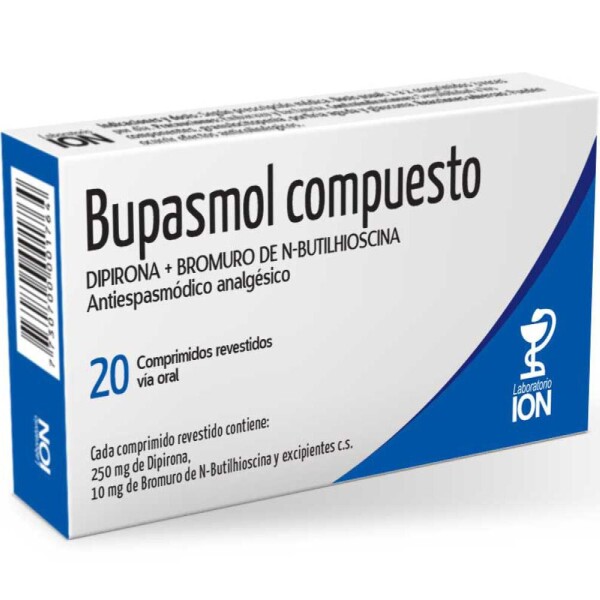 Bupasmol Compuesto 20 Comprimidos - ION Bupasmol Compuesto 20 Comprimidos - ION