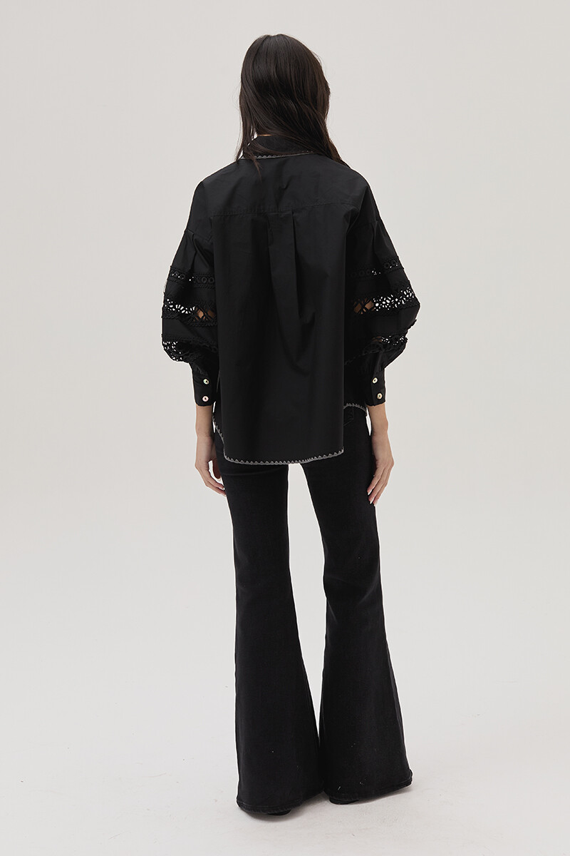 Camisa Magnolia Negro