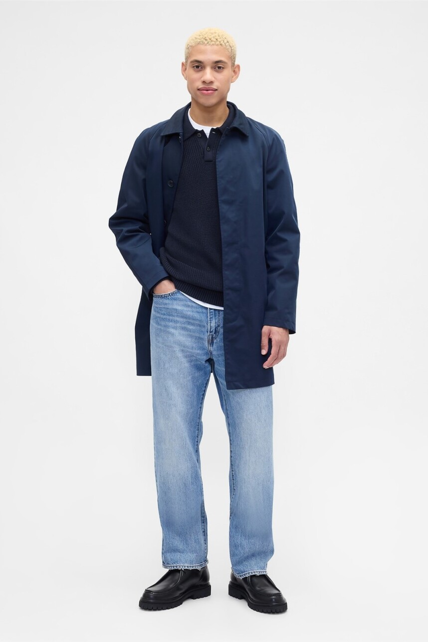 Buzo Tipo Polo Rib Hombre Tapestry Navy