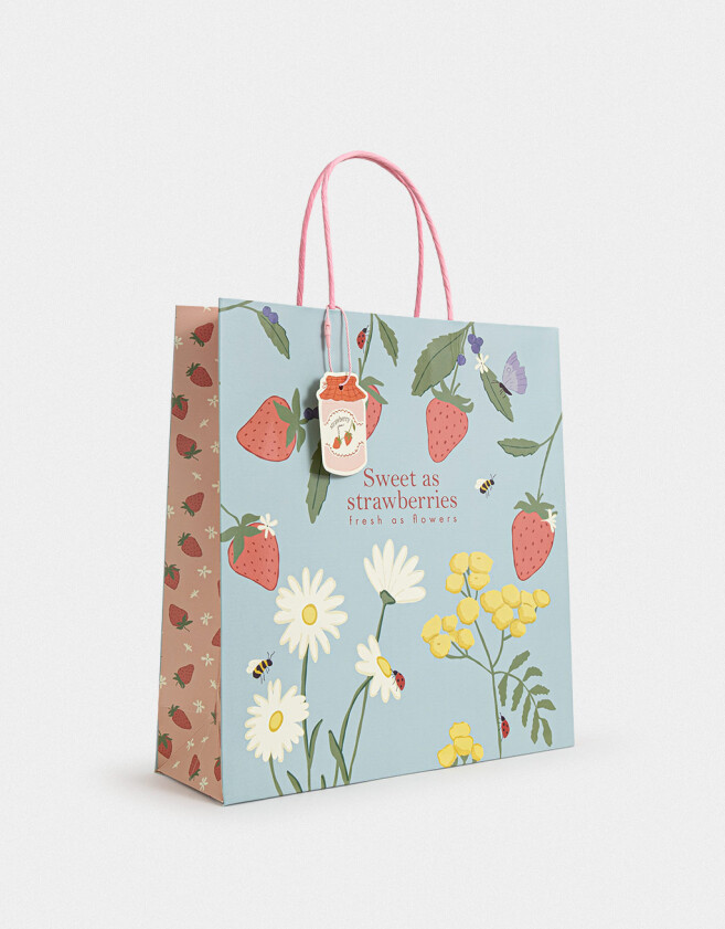 Accesorios Regalos Bolsa De Regalo Mediana - Azul Celeste