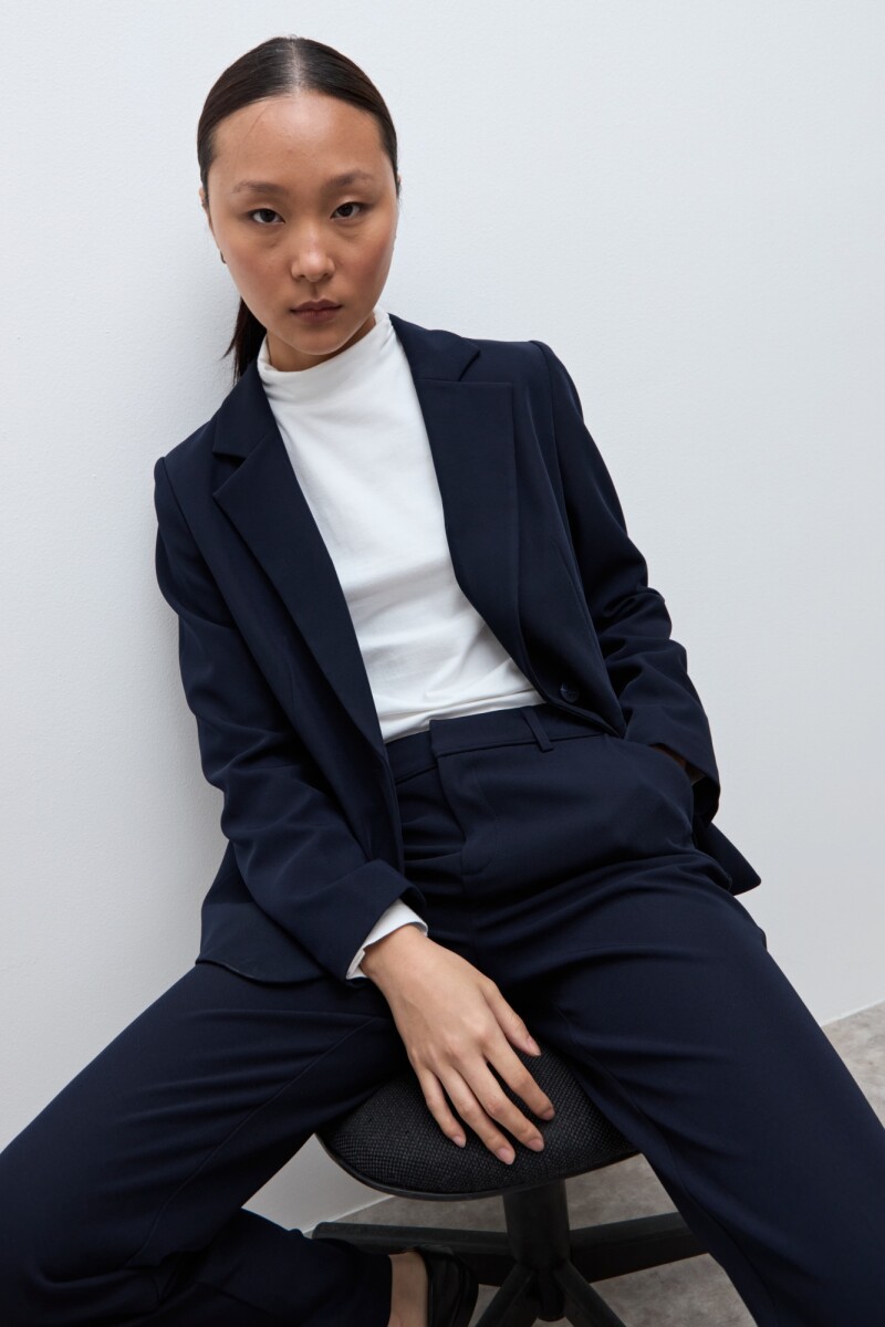 Blazer clásico azul marino