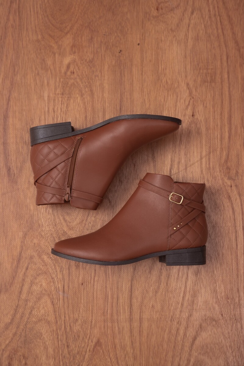Bota Casual. - Camel. 