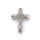Cruz en oro 18k blanco y brillantes Cruz en oro 18k blanco y brillantes