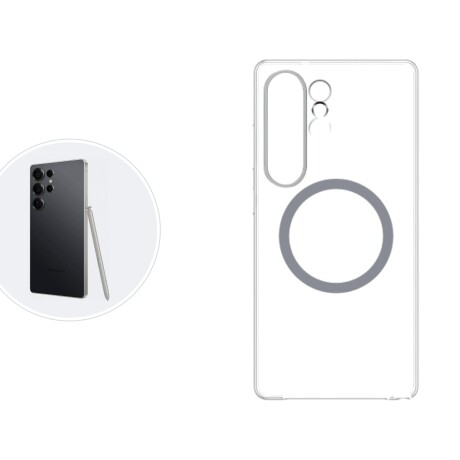 Funda Samsung Clear Magnet Case Transparente para Galaxy S25 Ultra Clear Case Magnetic