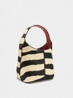 Bolso Bombonera De Piel Con Contraste negro