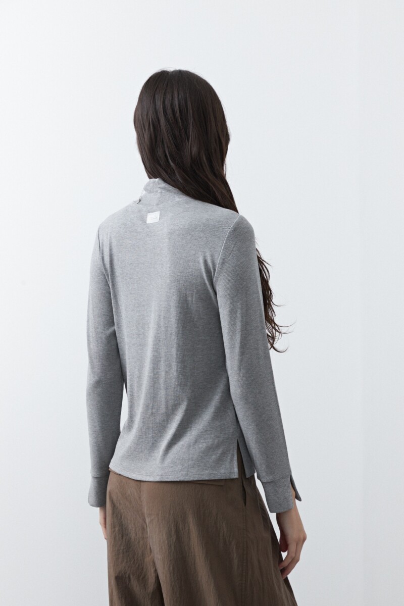 POLERA DIBAL Gris Melange