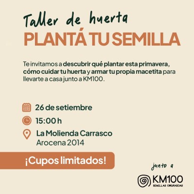Inscripciones Taller de Huerta Inscripcion Taller