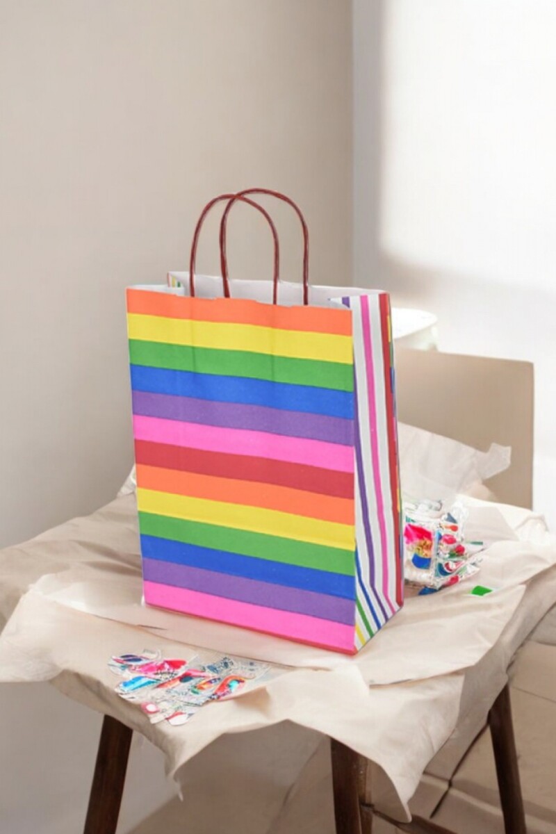 Bolsa fantasia luna 22x10x30 cm. - ARCO IRIS. 