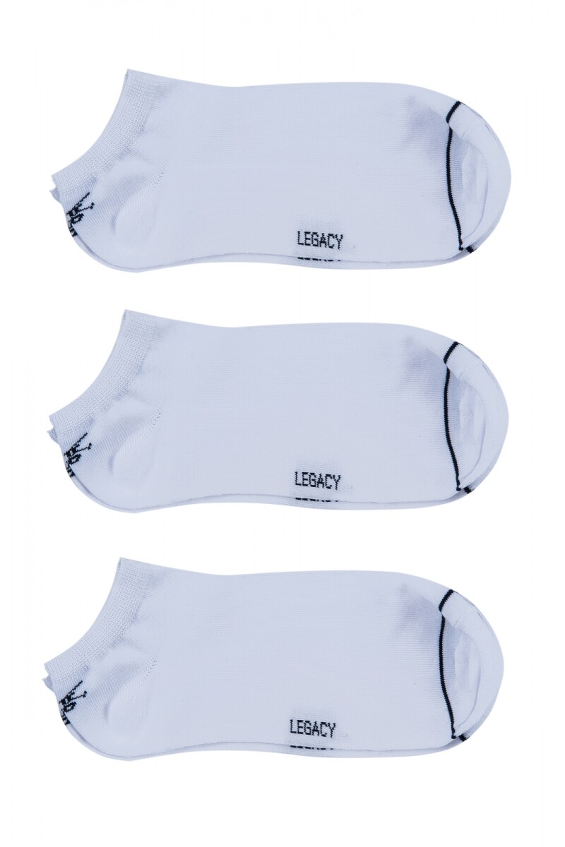 Pack 3 soquetes - Blanco 