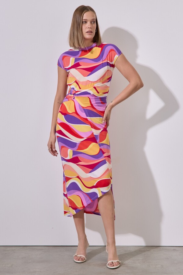 Vestido Swirl MULTI/VIOLETA