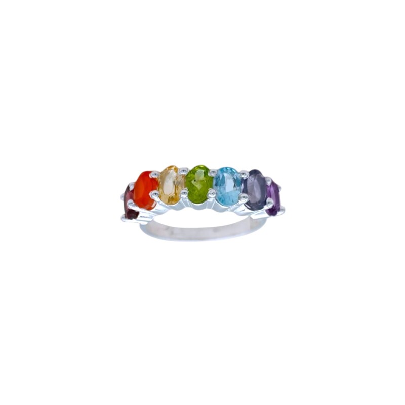 Anillo Chakras-Plata 925-Con Piedras-AN4570 conpiedra