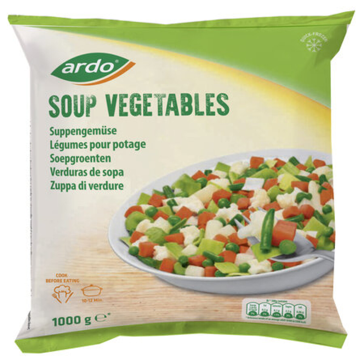 Sopa de Vegetales Ardo 1Kg 