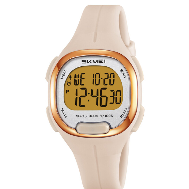 Reloj Skmei 2457AT digital unisex en resina beige con aro dorado Reloj Skmei 2457at Digital Unisex En Resina Beige Con Aro Dorado