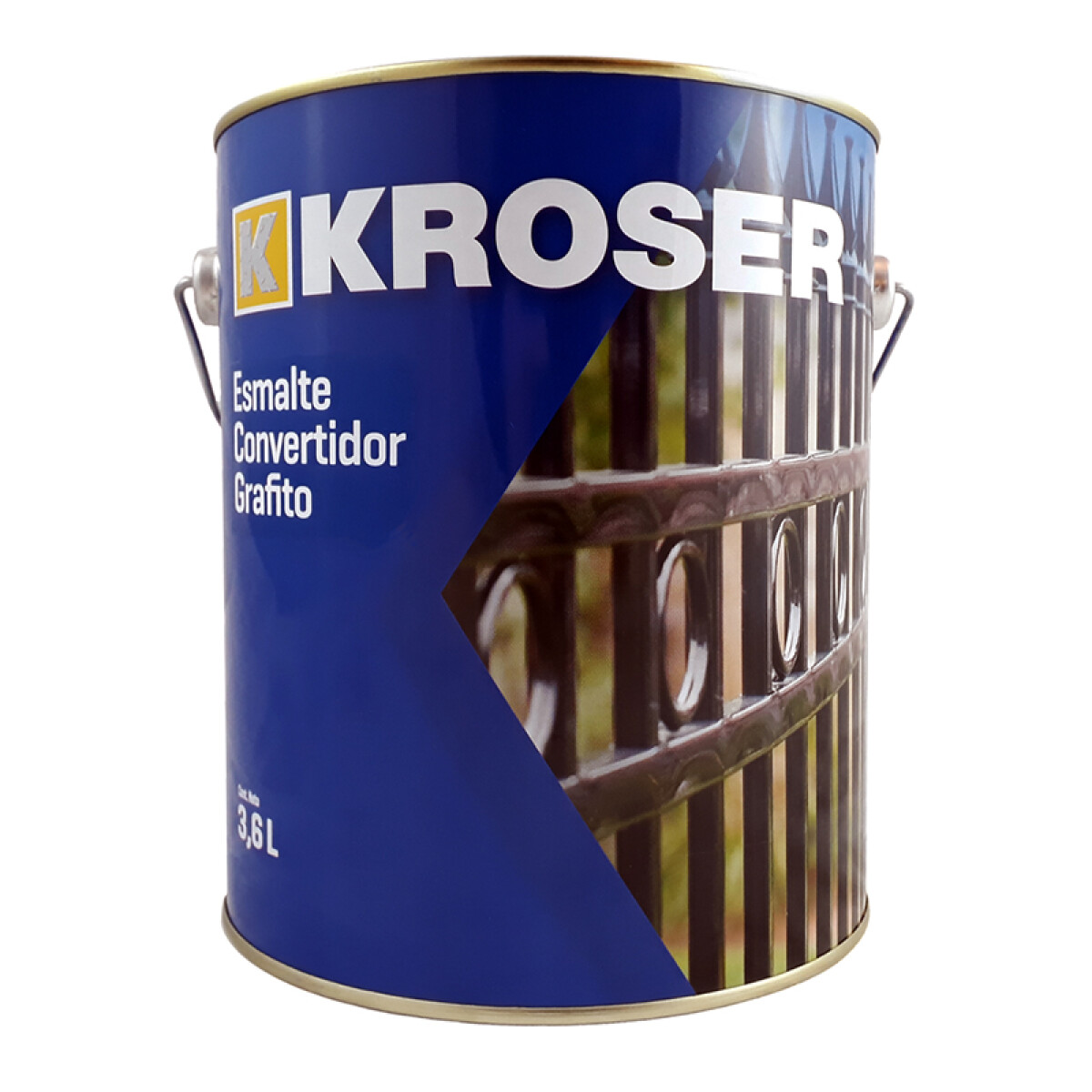 ESMALTE CONVERTIDOR SATINADO GRAFITO OSCURO 1/4L KROSER ++ - N/a 