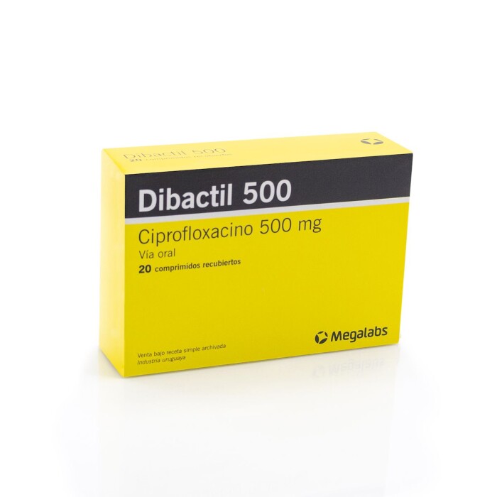 DIBACTIL 500 MG. CJ X 20 COMP. REC. única