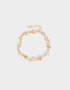 Pulseras Flexibles Flores Pulseras - Dorado