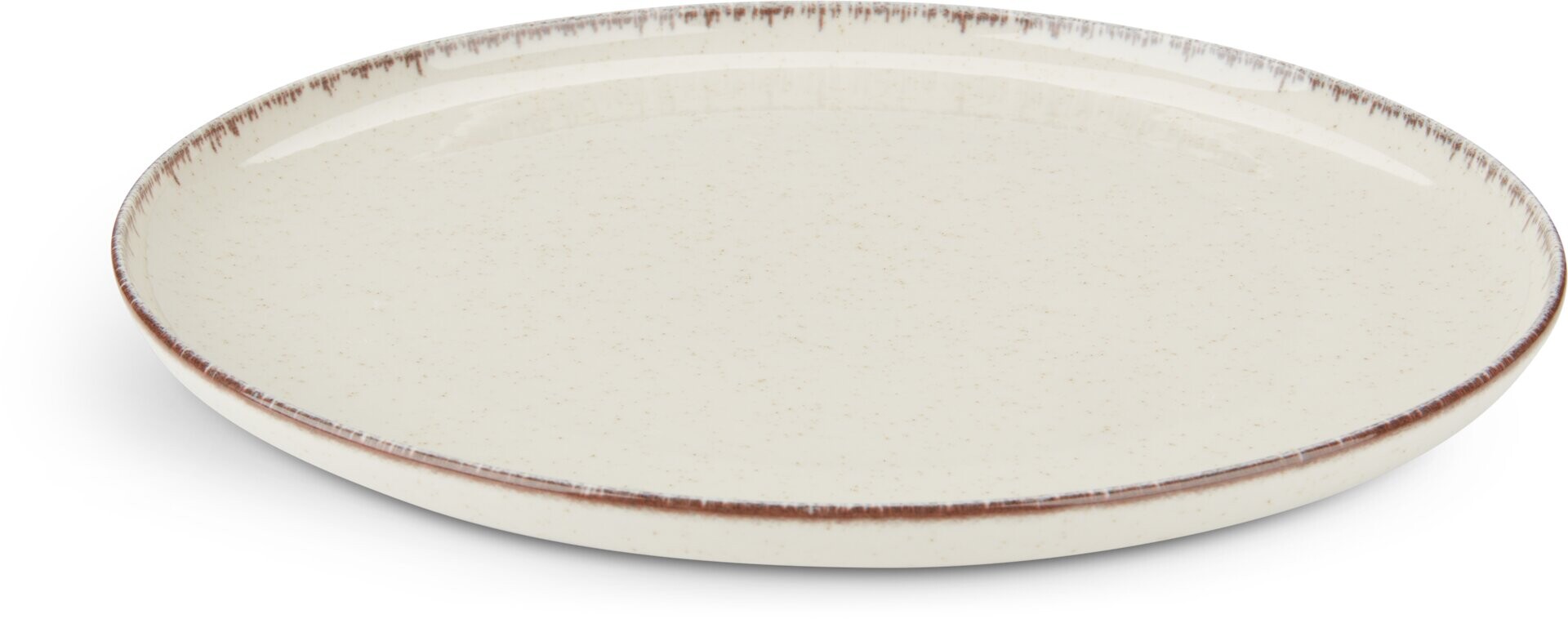 Plato FERDUS Ø27cm gres porcelánico beige 