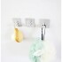 30 Ganchos Perchero Multiuso Metálico Adhesivo Baño Cocina 30 Ganchos Perchero Multiuso Metálico Adhesivo Baño Cocina