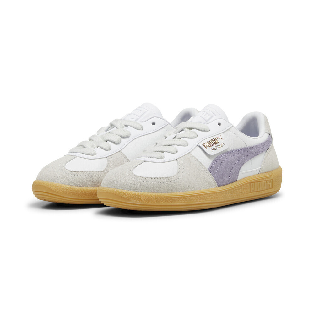 Palermo Lth - Hombre White Pale-Plum Gum