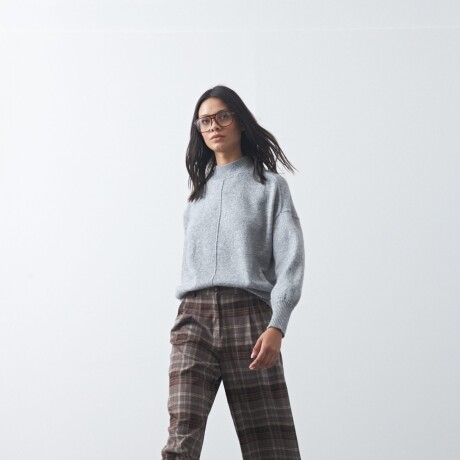 POLERA ISLAND Gris Melange