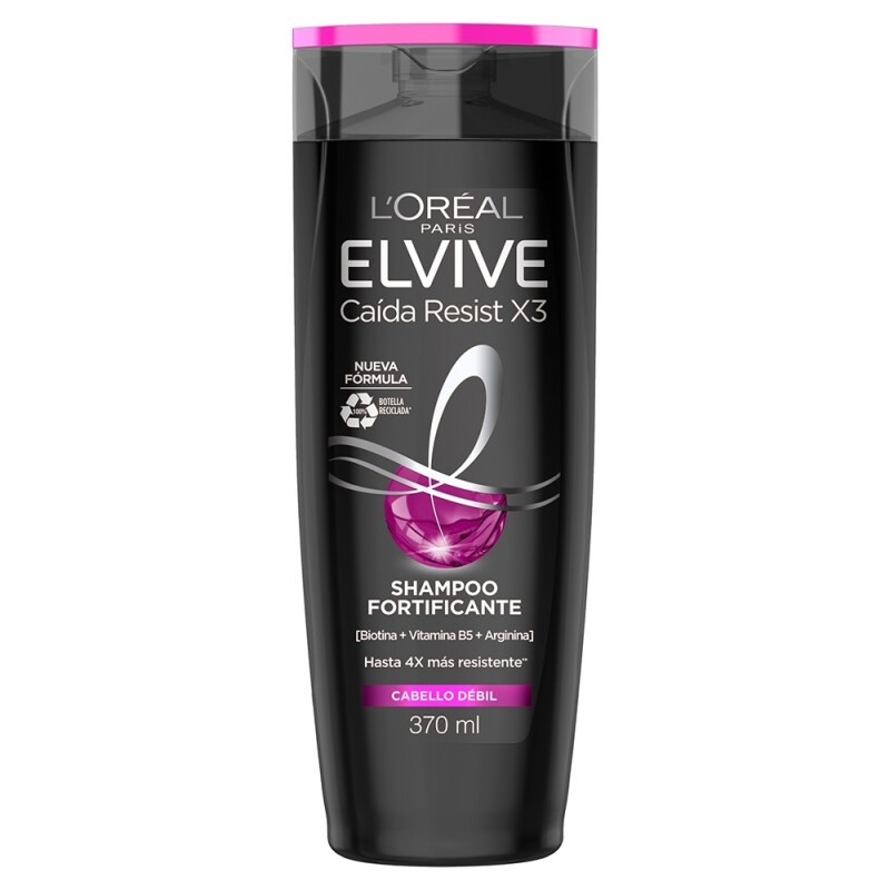 Shampoo Elvive Caída Resist X3 370 Ml. Shampoo Elvive Caída Resist X3 370 Ml.