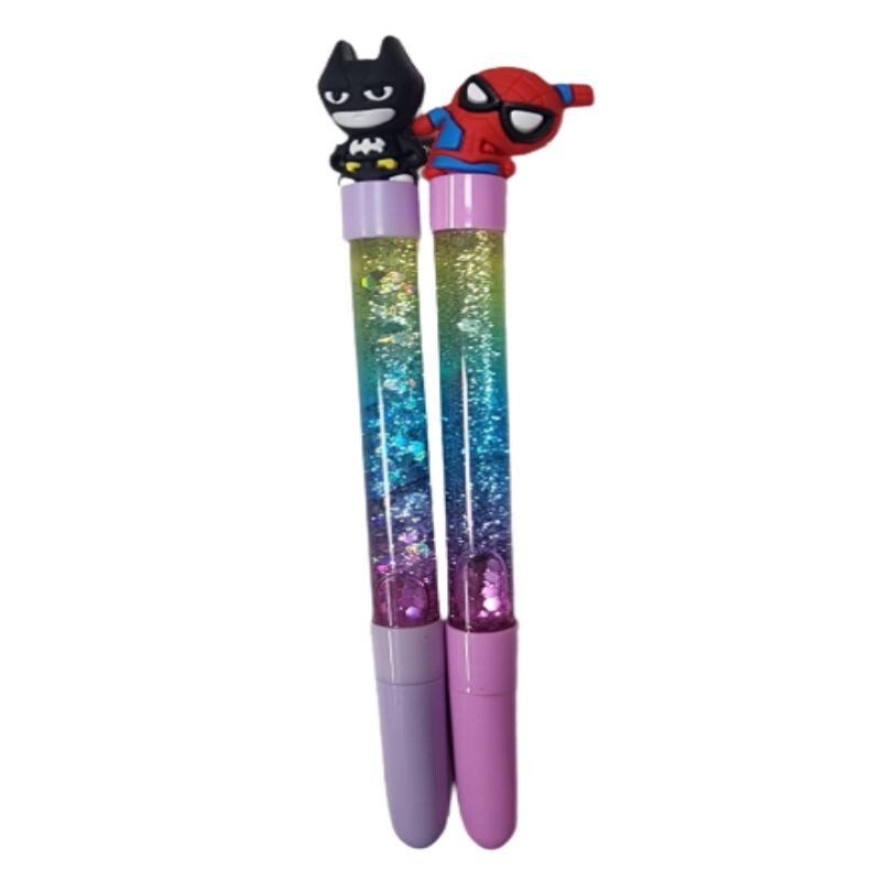 Lapicera Heroes con Glitter x2 Lapicera Heroes con Glitter x2