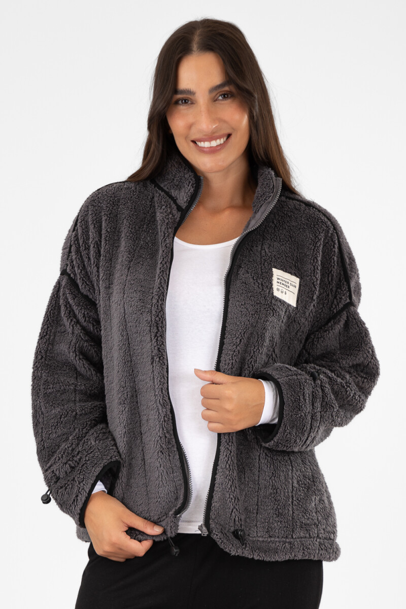 Sport sherpa jacket Gris