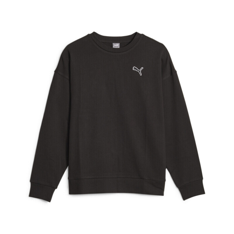 W PUMA BETTER ESSENTIALS CREW TR Negro