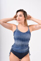 Tankini Clásico Gris/Azul