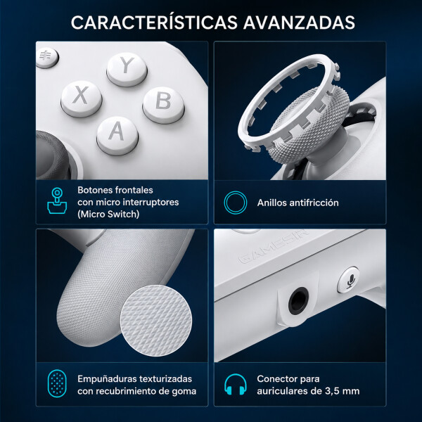 Joystick Gamesir G7 He Xbox Pc Hall Stick BLANCO