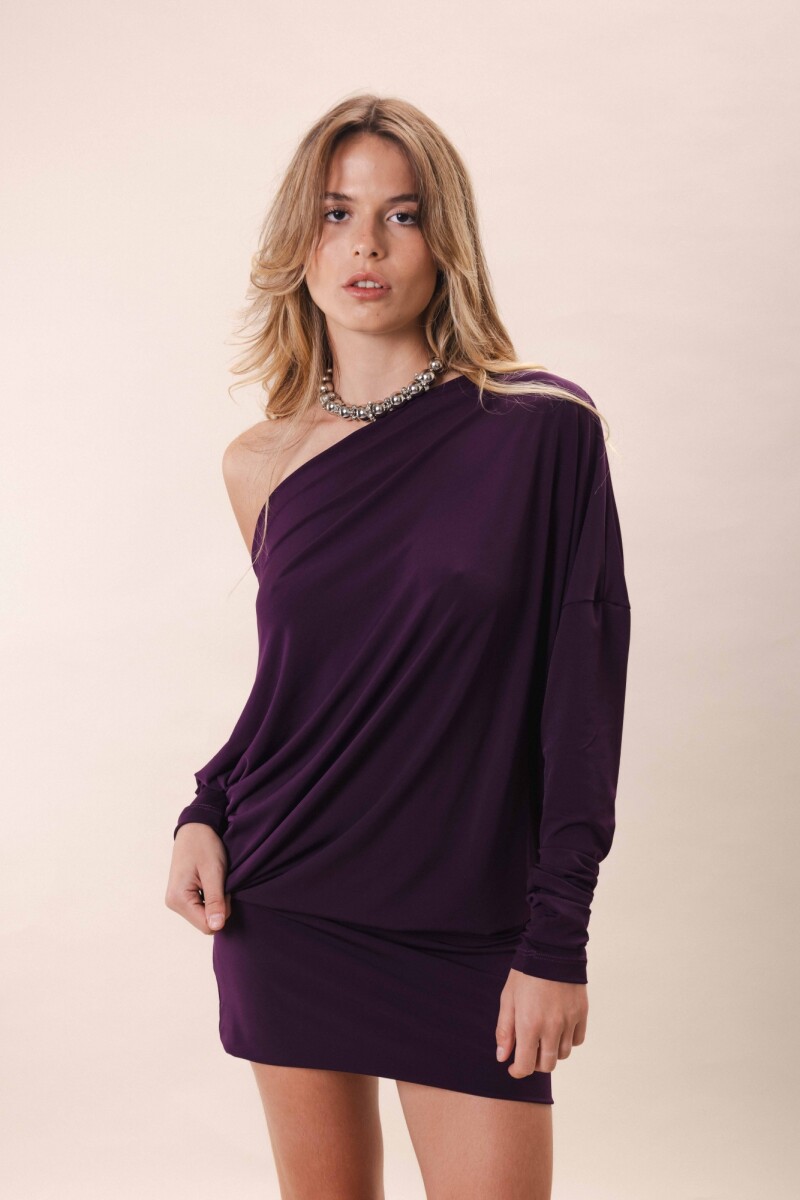 Vestido London Bordo