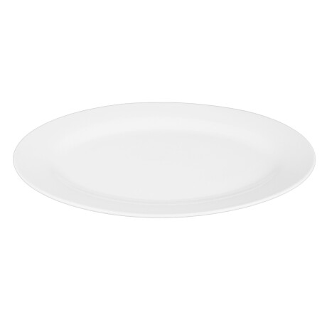 Fuente oval de ceramica blanca Fuente oval de ceramica blanca