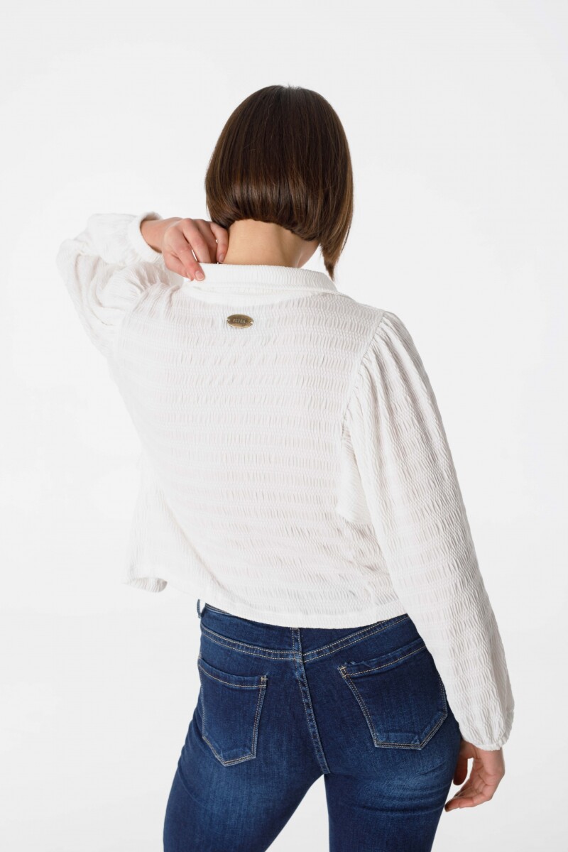 Camisa Aisling Blanco texturado