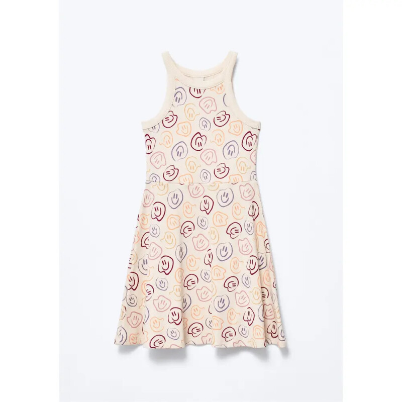 VESTIDO CURTO FEM OFF WHITE