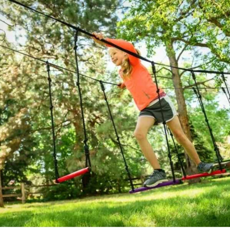 Puente Colgante Juego de exterior Ninja Slackers Puente Colgante Juego de exterior Ninja Slackers