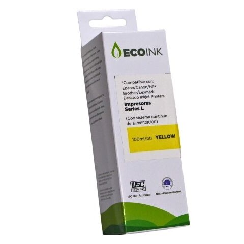 TINTA PARA IMPRESORA COLOR 100ML. COLOR AMARILLO