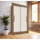 Ropero Placard 2 Puertas Corredizas Dormitorio Marrón