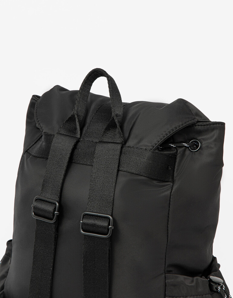 Mochilas Urbanas Nylon Mochila Cierre Marinero - Negro