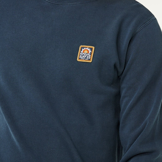 Buzo Rip Curl Pacific Rinse Patch Crew - Azul Buzo Rip Curl Pacific Rinse Patch Crew - Azul