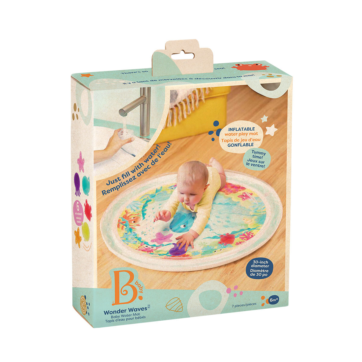 Alfombra colchoneta de agua para bebé 